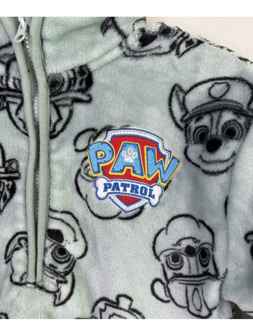 Paw Patrol Boys Full Zip Fleece Sweater Sz 10-12 - Super Soft and Cozy